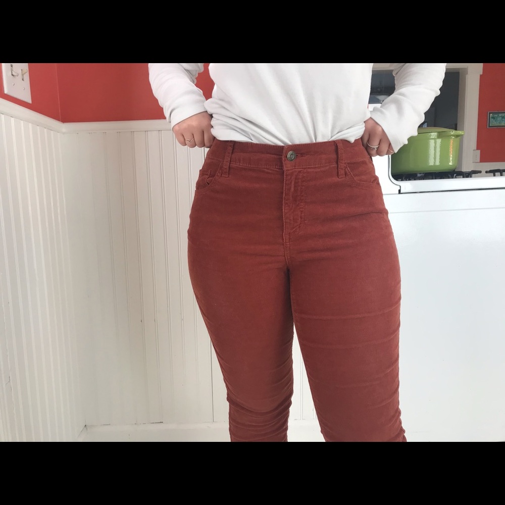 mossimo corduroy red/orange pants